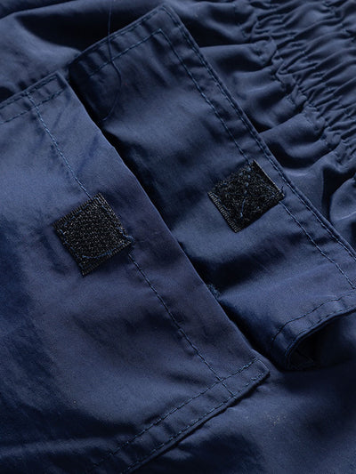 Color Block Geometry Print Button Up Shirt & Swim Shorts