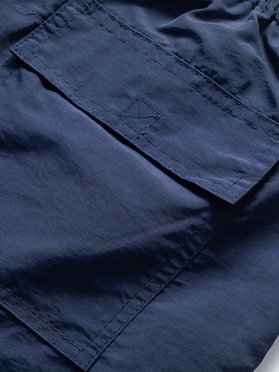 Color Block Geometry Print Button Up Shirt & Swim Shorts