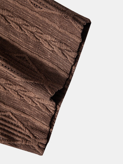 Geometric Cuban Shirt & Linen look Pants