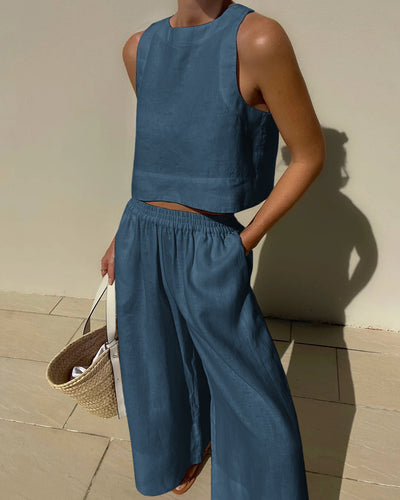 LunaBelle- SOLID SUMMER CASUAL SET