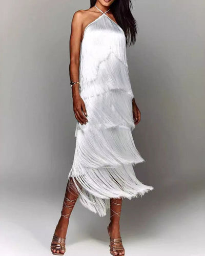 EVA | DRESS WITH TASSEL DETAILS