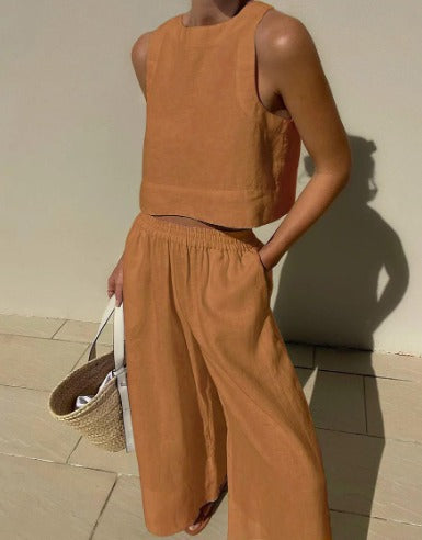 LunaBelle- SOLID SUMMER CASUAL SET