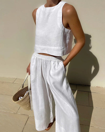 LunaBelle- SOLID SUMMER CASUAL SET