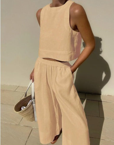 LunaBelle- SOLID SUMMER CASUAL SET