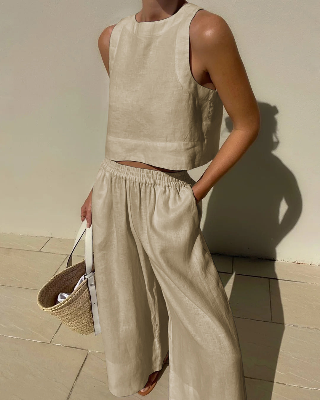LunaBelle- SOLID SUMMER CASUAL SET